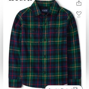 Boys long sleeved button down shirts